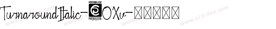 TurnaroundItalic-6OXv字体转换