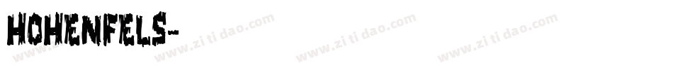 Hohenfels字体转换
