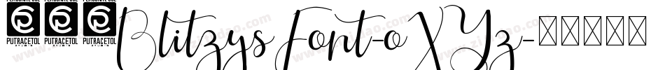 101BlitzysFont-oXYz字体转换