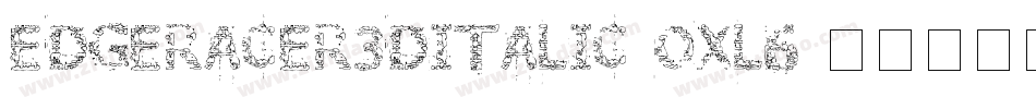 EdgeRacer3DItalic-OXl6字体转换