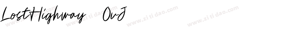 LostHighway-8OvJ字体转换