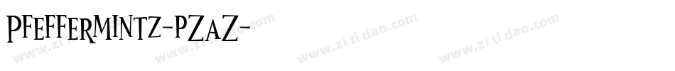 Pfeffermintz-pZaZ字体转换