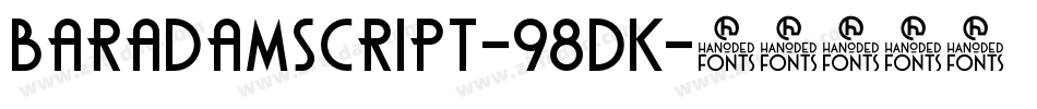 Baradamscript-98DK字体转换