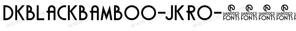 DkBlackBamboo-JKro字体转换