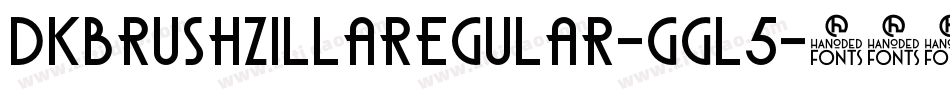 DkBrushzillaRegular-ggl5字体转换