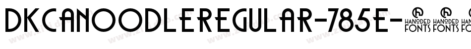 DkCanoodleRegular-785E字体转换