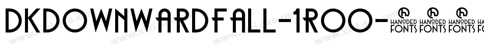 DkDownwardFall-1R00字体转换