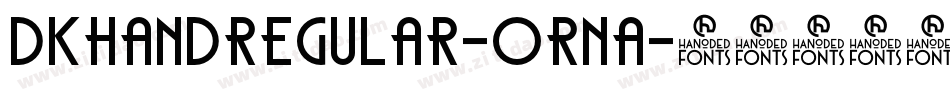 DkHandRegular-orna字体转换