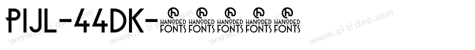 Pijl-44DK字体转换