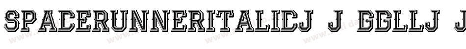 SpaceRunnerItalic-1GGLL字体转换
