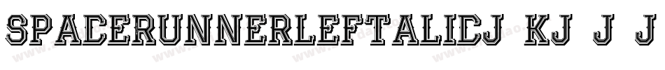 SpaceRunnerLeftalic-K775o字体转换
