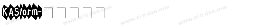 KAStorm字体转换
