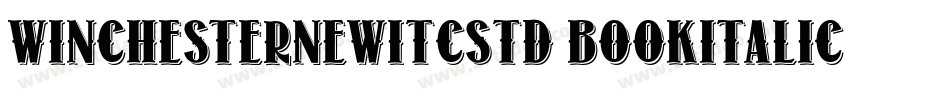 WinchesterNewITCStd-BookItalic字体转换