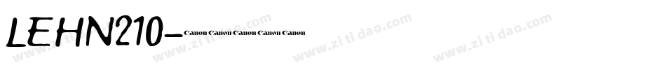 LEHN210字体转换