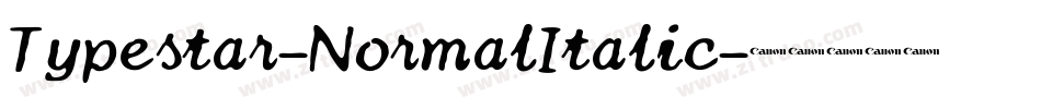 Typestar-NormalItalic字体转换