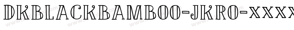 DkBlackBamboo-JKro字体转换