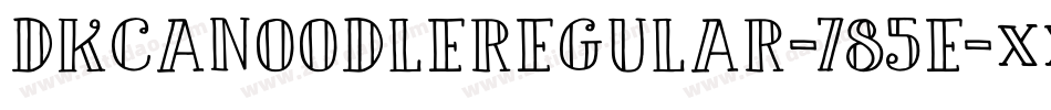 DkCanoodleRegular-785E字体转换