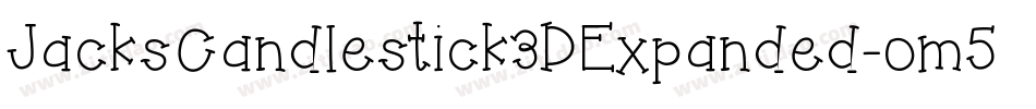 JacksCandlestick3DExpanded-om5q字体转换