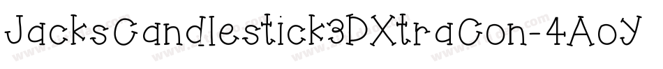 JacksCandlestick3DXtraCon-4AoY字体转换