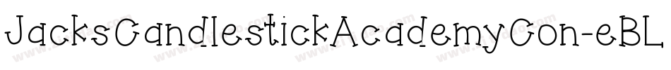 JacksCandlestickAcademyCon-eBLO字体转换