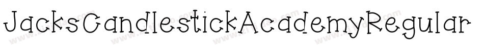 JacksCandlestickAcademyRegular-03Pr字体转换