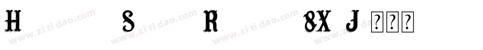 HighnoonSaloonRegular-8XeJ字体转换