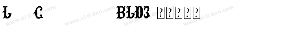 LostCityregular-BLD3字体转换