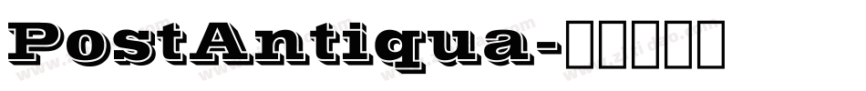 PostAntiqua字体转换
