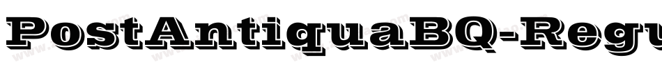 PostAntiquaBQ-Regular字体转换
