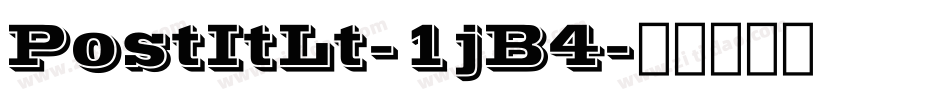 PostItLt-1jB4字体转换