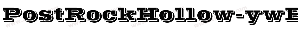 PostRockHollow-ywBLV字体转换