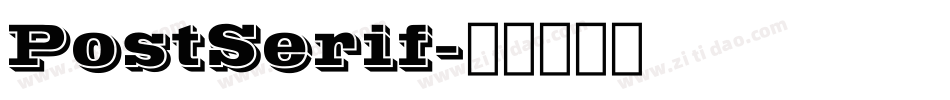 PostSerif字体转换