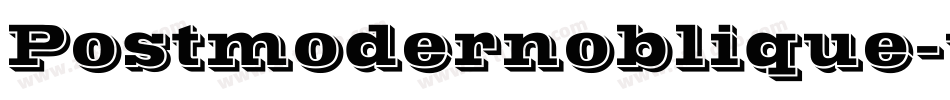 Postmodernoblique-yXv5字体转换