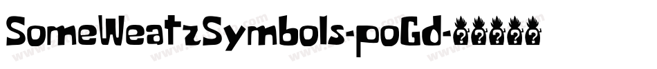 SomeWeatzSymbols-poGd字体转换