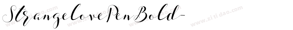 StrangelovePenBold字体转换