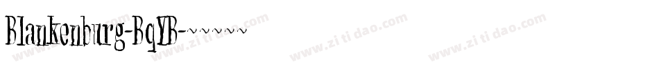 Blankenburg-BqYB字体转换
