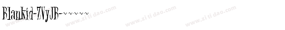 Blankid-ZVyJB字体转换