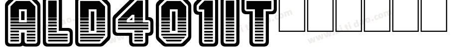 Ald401It字体转换