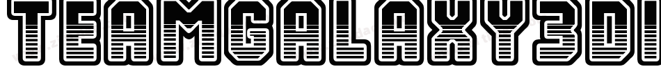 TeamGalaxy3DItalic-4B4vW字体转换