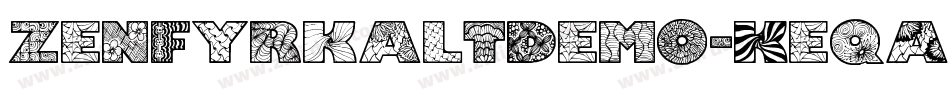 ZenfyrkaltDemo-KeqA字体转换