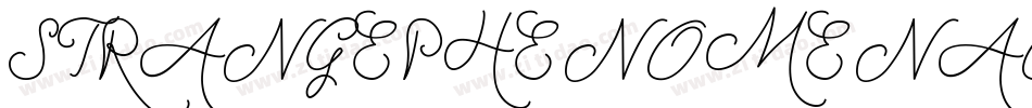 STRANGEPHENOMENAOUTLINED字体转换