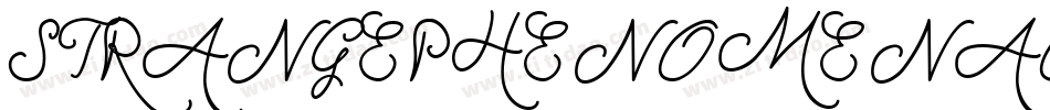 STRANGEPHENOMENAOUTLINED字体转换