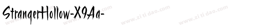 StrangerHollow-X9Aa字体转换