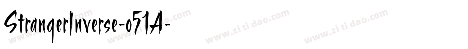 StrangerInverse-o51A字体转换