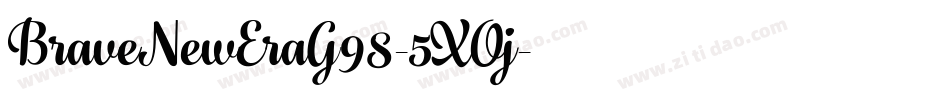 BraveNewEraG98-5XOj字体转换