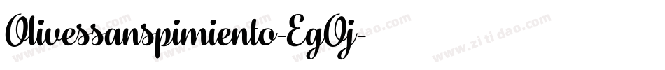 Olivessanspimiento-EgOj字体转换