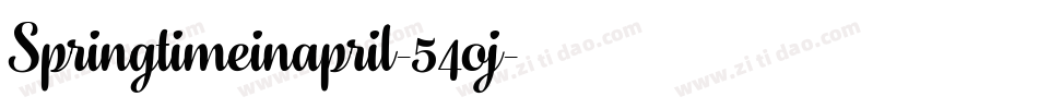 Springtimeinapril-54oj字体转换 Springtimeinapril-54oj字体转换