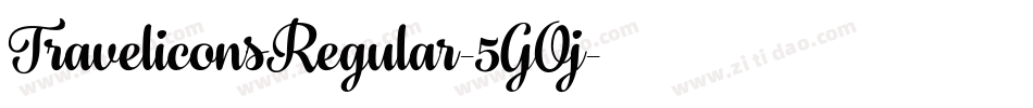 TraveliconsRegular-5GOj字体转换