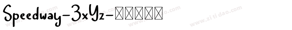 Speedway-3xYz字体转换
