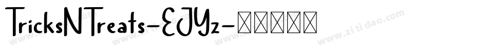 TricksNTreats-EJYz字体转换